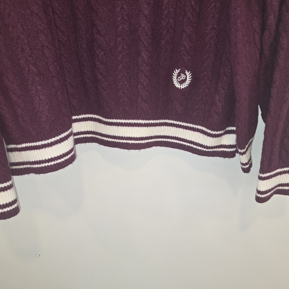 Victoria Secret Pink Purple V-Neck Sweater Size Xxl Nwt - Picture 3 of 8